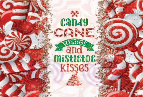 CANDY CANE WISHES" 20oz Skinny Tumbler
