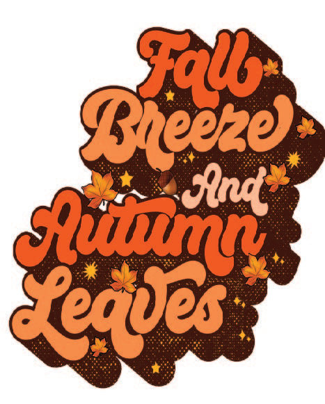 "FALL BREEZE AND AUTUMN LEAVES" Short Sleeve T-Shirt