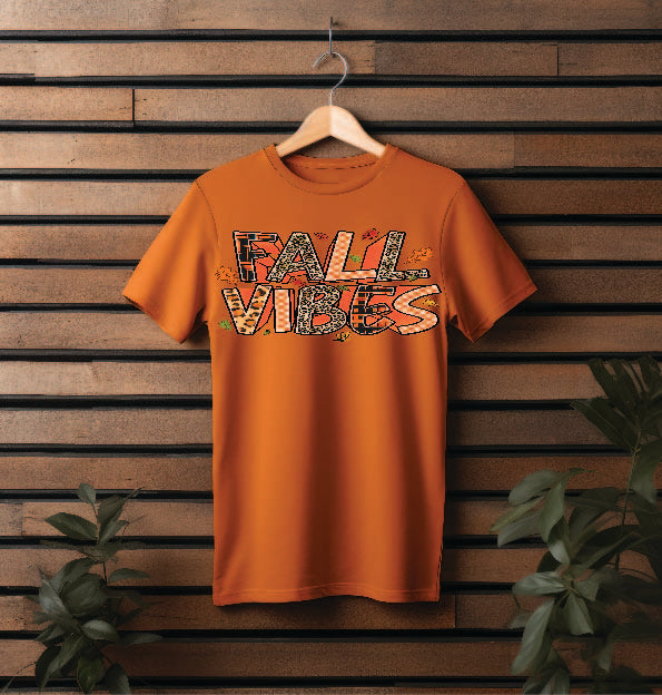 "FALL VIBES" Short Sleeve T-Shirt