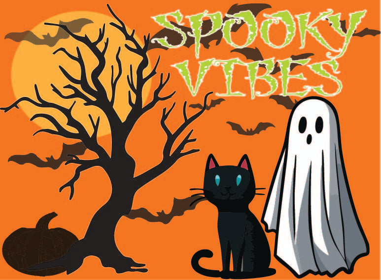"SPOOKY VIBES" 20oz Skinny Tumbler