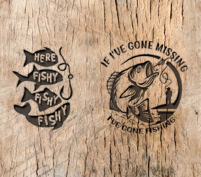 "Here Fishy Fishy Fishy" 20oz Skinny Tumbler