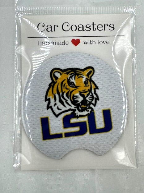 LSU Car Coasters