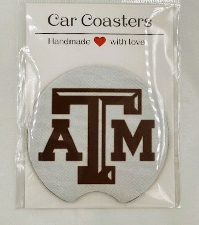 Texas A & M Car Coasters