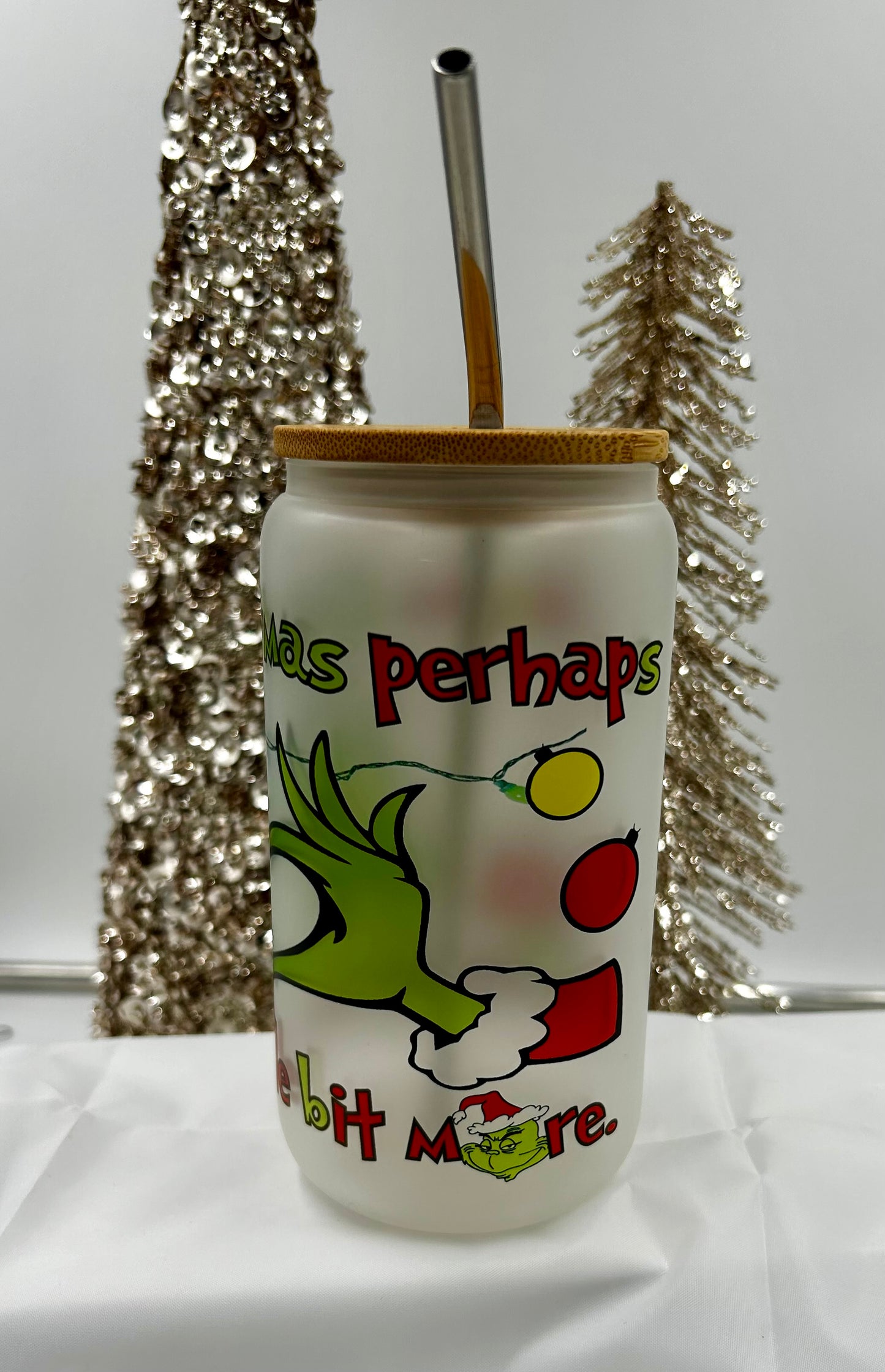 The Grinch Glass Can