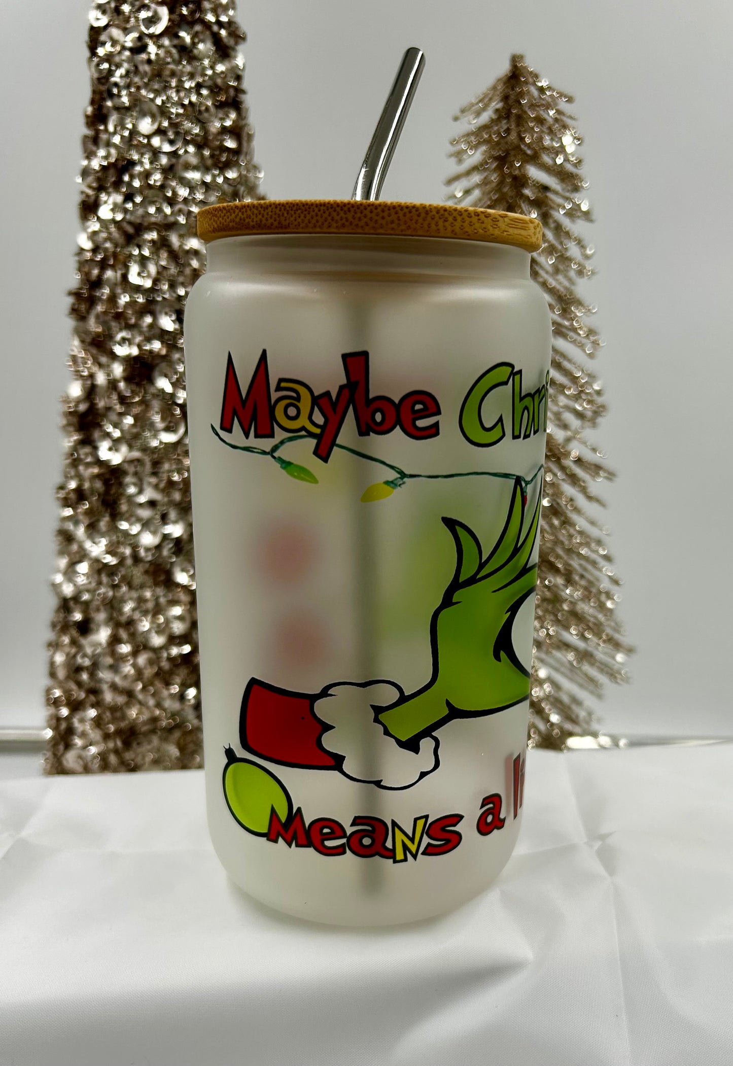 The Grinch Glass Can