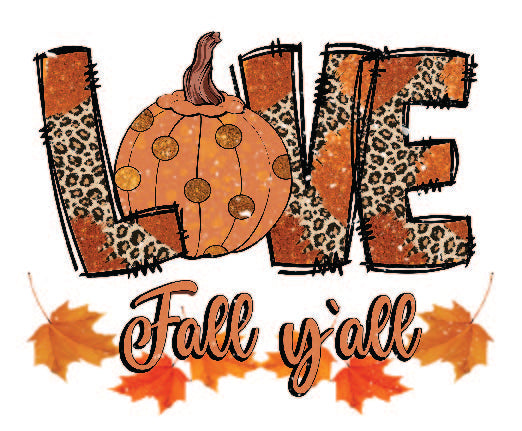 "LOVE FALL Y'ALL" Short Sleeve T-Shirt