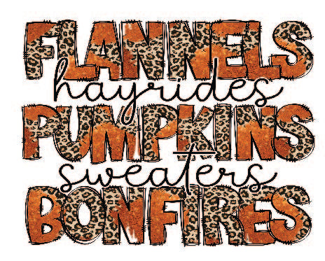 "FLANNEL, PUMPKINS,..." 20oz Skinny Tumbler