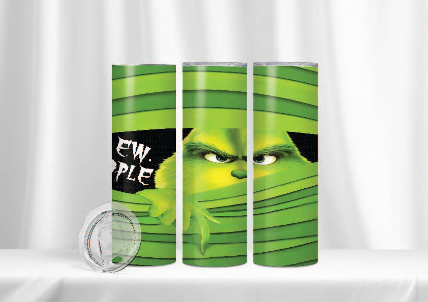 Grinch "EW PEOPLE" 20oz Skinny Tumbler