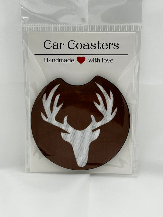 Deer Head Car Coaster