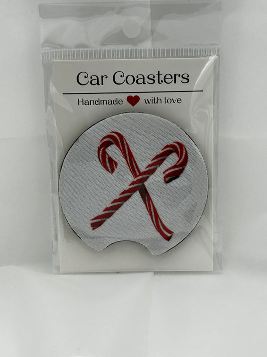 Candy Cane Car Coaster