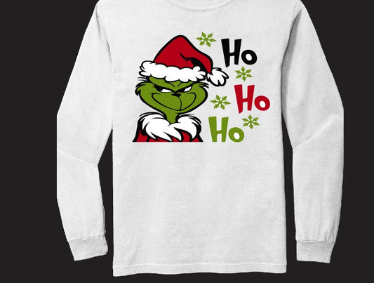 "Ho Ho Ho" The Grinch Long Sleeve T-Shirt
