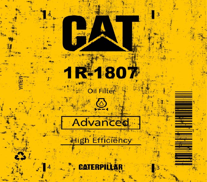 CAT Oil Filter 20oz Skinny Tumbler